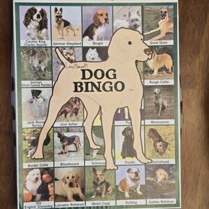 Dog Bingo Game with Diverse Breeds